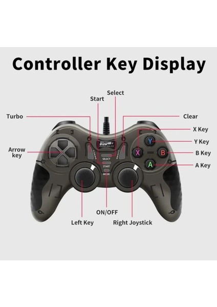 Emesrobotik USB Joystick Gamepad(Kırmızı)