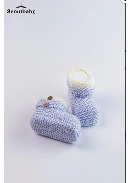 Mavi Örme Bebek Patik – Yumuşak ve Sıcak Tutacak Pamuklu Bebek Patikleri indirimleri