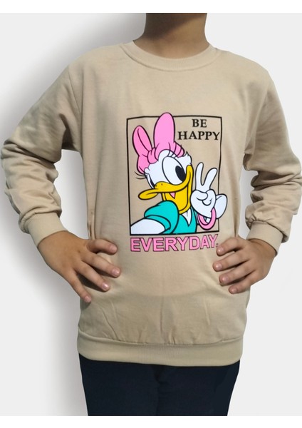 2024-34 3-10Y Be Happy Kız Sweat