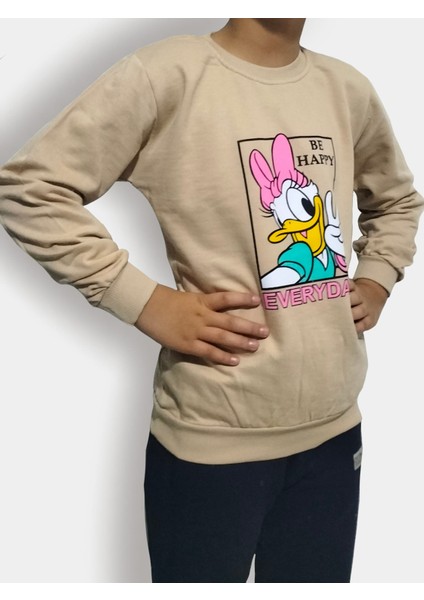 2024-34 3-10Y Be Happy Kız Sweat