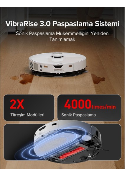 S8 Maxv Ultra Akıllı Robot Süpürge Beyaz indirimleri