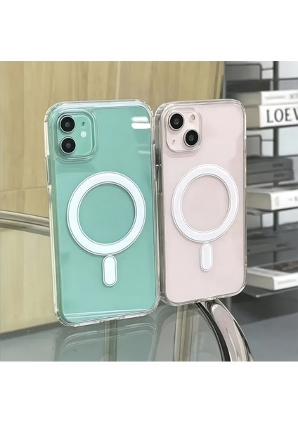 Apple iPhone 12 / 12 Pro Magsafe Destekli Silikon Şeffaf Darbe Emici Kılıf / Kapak fiyatları
