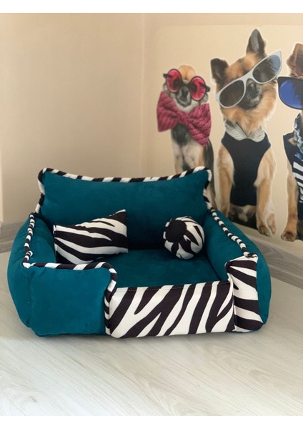 Kedi Köpek Yatağı Sünger Kılıflı Fermuarlı 50x50x17 cm fiyatları