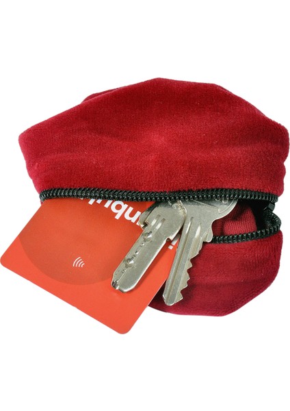 Sporcu Cepli Lastikli Kolluk Bileklik Cüzdan Lastikli Cüzdan Fermuarlı Anahtarlık Kırmızı fiyatları