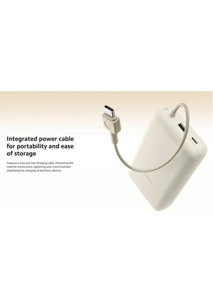 33W 20.000MAH Mavi Powerbank USB ve Usb-C Portu ve Usb-C Entegre Kablo BHR8851GL fırsatları