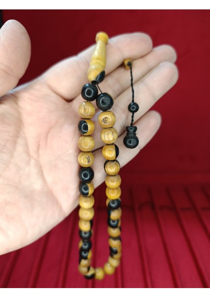 ABANOZ AĞACI TESBİH KÜRE KESİM SİYAH AĞAÇ RENGİ 10MM T-805