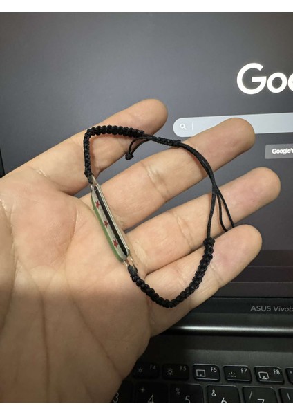 Suriye Bayrağı Siyah Makrume Bileklik Ayarlabilir modelleri