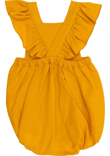 Petitboom Baby Kız Bebek, Pamuklu, Fırfırlı Tulum, Hardal Sarısı modelleri
