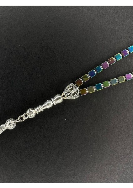 Komple Mat Hematit Tesbih 8 mm Küre Kesim Şifa Pozitif Enerji Canlılık Taşı Tesbih fiyatları