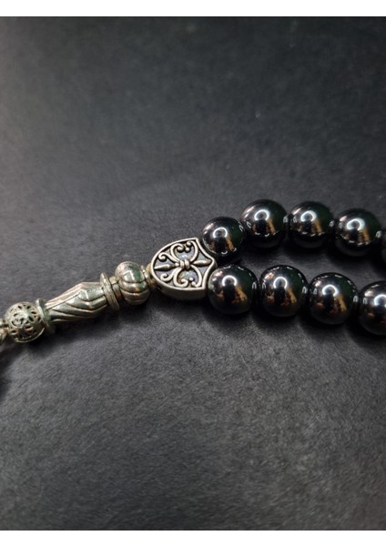 Komple Mat Hematit Tesbih 8 mm Küre Kesim Şifa Pozitif Enerji Canlılık Taşı Tesbih fiyatları