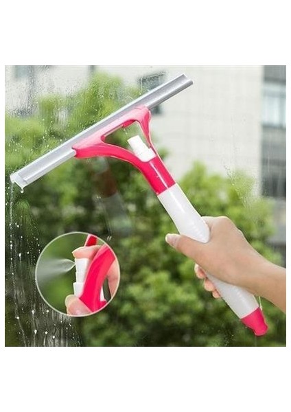 Buffer® Pratik Spreyli Cam Sil Pencere Ayna Tezgah Duşakabin Temizleyici Püskürtmeli Silme Aparatı