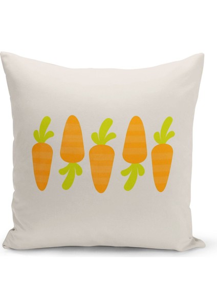 Ilkbahar Serisi Çift Tarafı Dijital Baskılı Kırlent Kılıfı (Spring Easter Paskalya Cushion Cover)