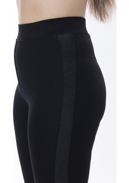 Siyah Yanı Sim Şeritli Toparlayıcı Tayt fırsatları