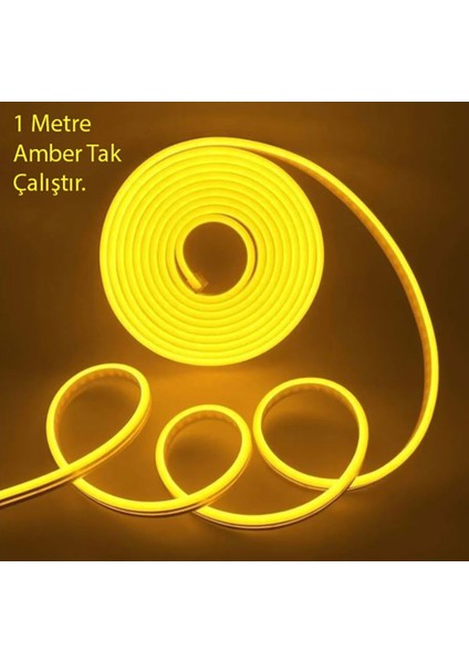 Neon Esnek Şerit LED 20 Metre Pembe 220 Volt Fiş