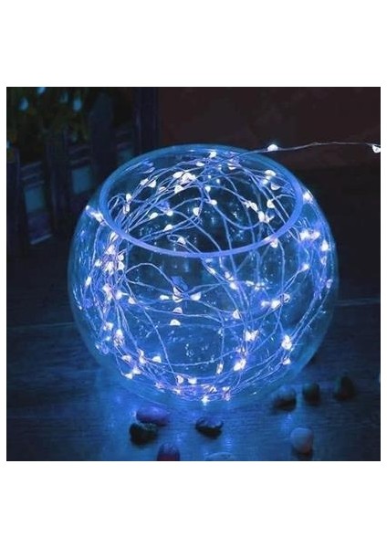 Buffer® Pilli 5 Metre Dekoratif Peri LED Beyaz Aydınlatma Süsleme Lambası