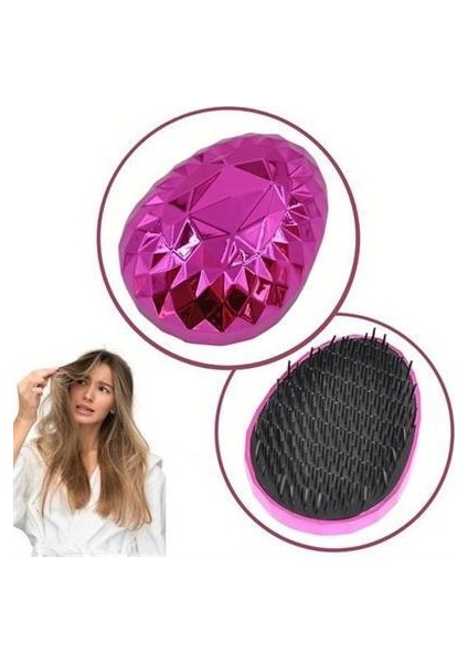 Neon Pembe Düzleştirici Tarak