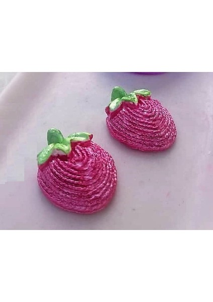 2'li Meyve Çift Çilek Silikon Kalıp K-945