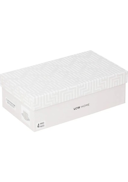 Bej Çizgi Desenli 2 Kişilik Kahve Fincan Takımı 90 ml T T