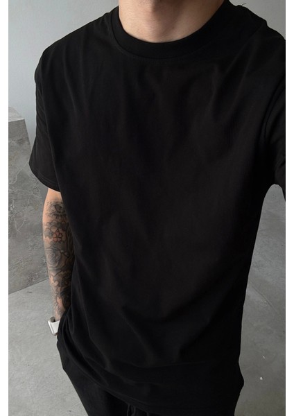 Siyah Oversize Basic T-Shirt