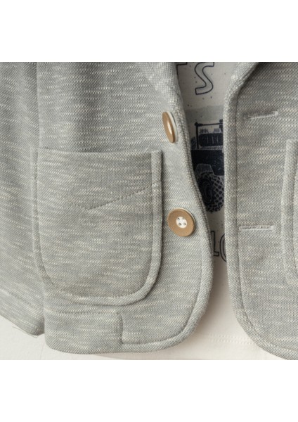 Ceket'li Sweatshirt 3'lü Bebek Takım