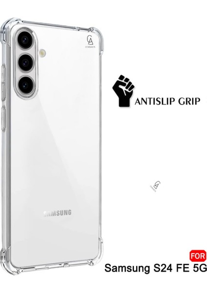 Samsung Galaxy S24 Fe Uyumlu Köşe Dolgulu Anti Shock Telefon Kılıfı ve 5d Kırılmaz Cam Ekran Koruyucu fiyatları