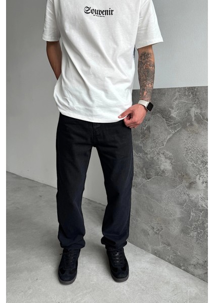 Siyah Baggy Fit Jean