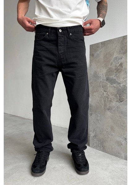 Siyah Baggy Fit Jean