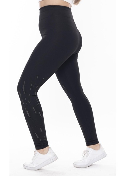 Siyah Paça Taş Işlemeli Toparlayıcı Tayt modelleri