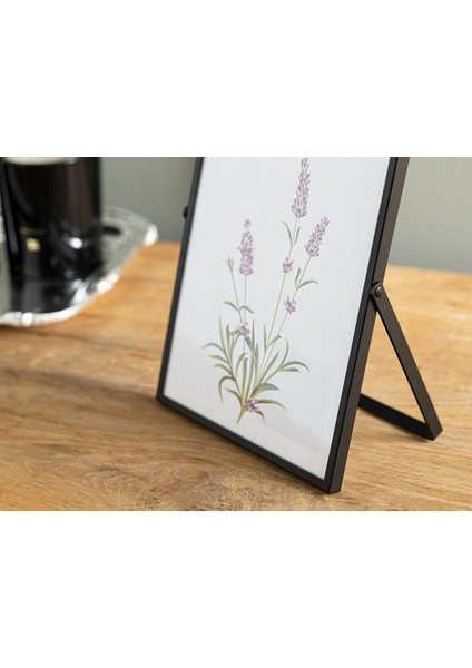 Şık 13x18 cm siyah metal çerçeve, modern ve sade tasarım