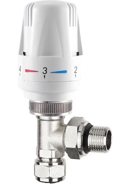 Termostatik Radyatör Vanası Köşe Tip Pex(16*2 mm) KVN112