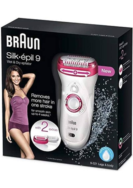 Silk Epil 9 Epilatör 9521 Islak ve Kuru