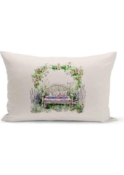 Ilkbahar Serisi Çift Tarafı Dijital Baskılı Kırlent Kılıfı (Spring Easter Paskalya Cushion Cover)