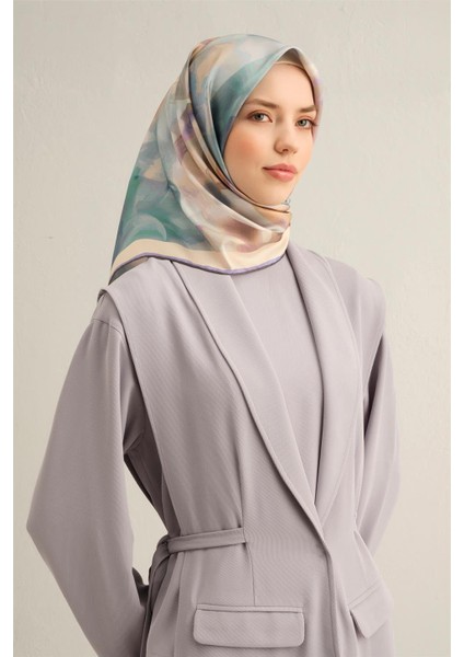 2025 Ilkbahar - Yaz - Dj Saf Ipek Eşarp ( SURA)-9310-32-83