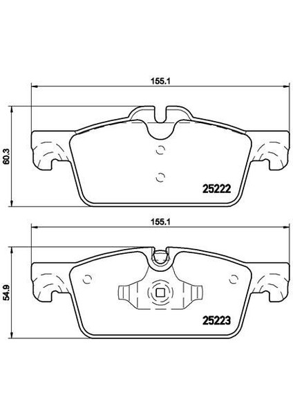 Ön Fren Balatası Peugeot P508 10 18 1.6 Vtı 1.6 Thp 1.6hdı 2.0hdı 2.2hdı 283MM Cap