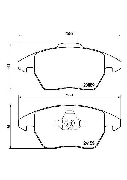 Ön Balata C4 Pıcasso 06 11 P5008 1.6 16V-2.0 16V-2.0 Hdı 08 12 P3008 12 Ds4 11 Ds5 12