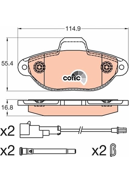 Disk Balata Ön Ford-Ka Ru8