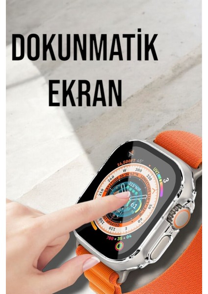 Teknorod Bluetooth Bağlantılı 49MM Dokunmatik Akıllı Saat Sağlık ve Spor Takip Özellikli