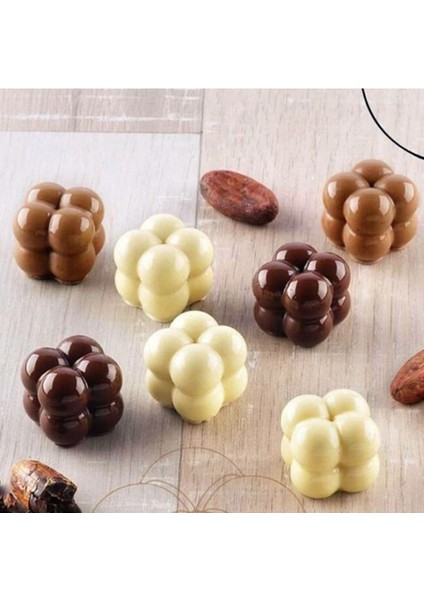 Bubble Mum Silikon Kalıbı 3D Mini Çoklu Bubble Kalıbı Bakeware 15'li