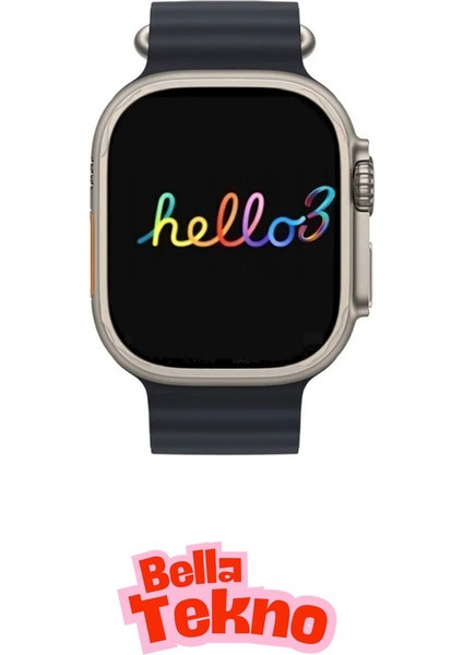 Hello Watch 3 Plus Amoled 49MM – Şık, Dayanıklı ve Fonksiyonel Akıllı Saat!