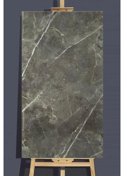Yapışkanlı Naturel Kahverengi Duvar Paneli Zemin Göstermez Ev Banyo Wc Duvar Kaplama 30X60 cm 1 Adet