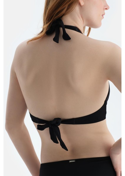 Siyah Üçgen Geniş Bikini Üst indirimleri