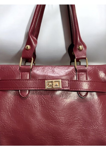 Kilit Detaylı Büyük Omuz ve El Çantası fiyatları