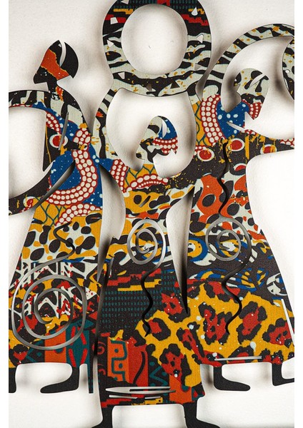 Triple Goddess Renkli Metal Duvar Tablosu - Modern Ev Ofis Dekorasyonu - Çerçeveli Tablo - APT112 indirimleri