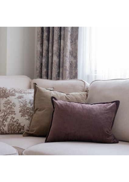Yeşil Kadife Fitilli 50 x 50 Dekoratif Kırlent Kılıfı