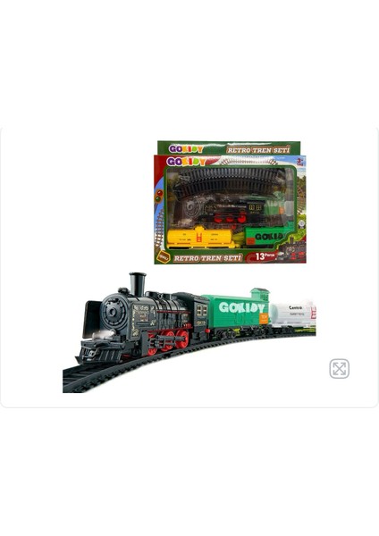 Ceco Toys 13 Parça Işıklı Retro Tren Seti