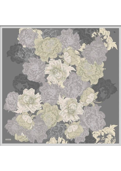 2025 Desenli Saf İpek Sura Eşarp 9330-35