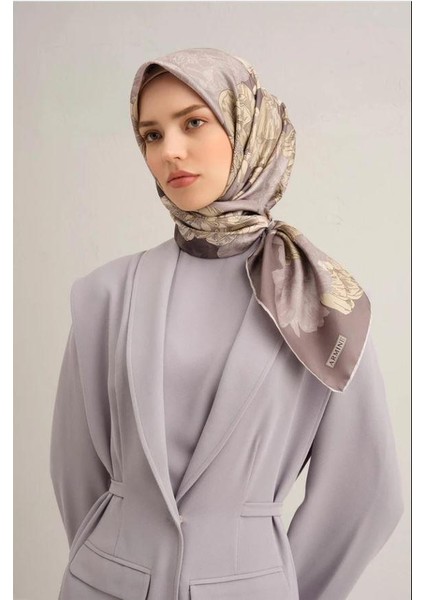 2025 Desenli Saf İpek Sura Eşarp 9330-35 modelleri