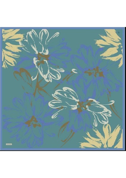 2025 Desenli Saf Ipek Twill Eşarp 9322-37 fırsatları