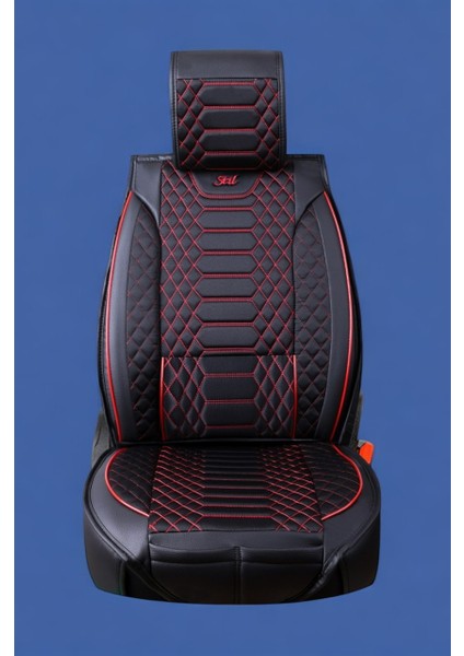 Ssanyoung Actyon Sports Yarı Deri Oto Koltuk Kılıfı Cepli 5li Tam Set