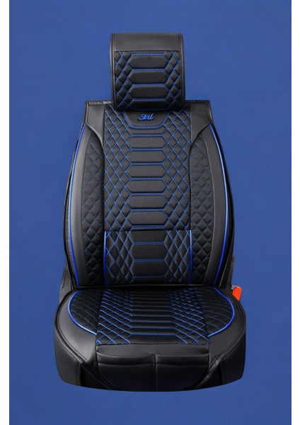 Kia Soul Yarı Deri Oto Koltuk Kılıfı Cepli 5li Tam Set